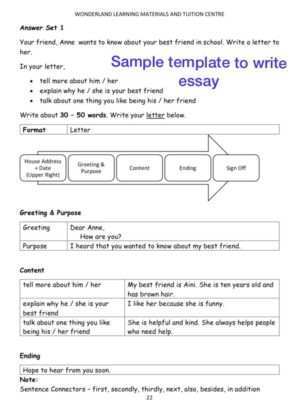 UASA LATEST PART 6 WRITING YEAR 4 - Wonderland Home